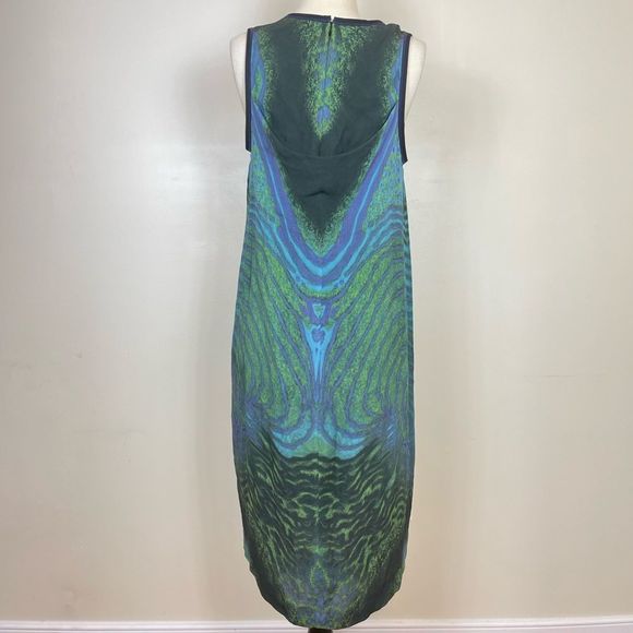 Proenza Schuler Abstract Oasis Silk Midi Dress - Picture 3 of 5